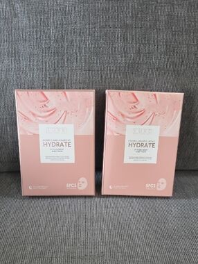 Luxe Beauty Hydrate Vitamin C + Hyaluronic Intense Night Sheet Mask, 2 Boxes